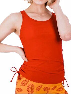 Modli Women's Maya Tankini Swim Top With Built-in Bra - Red Size S